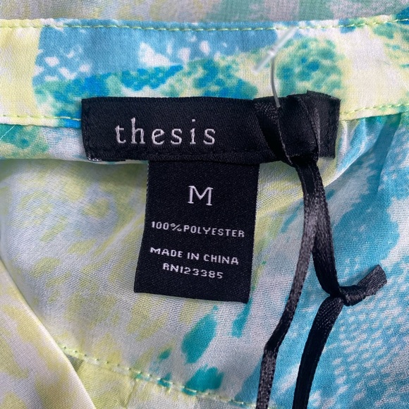 NWT Thesis chiffon Bottoms down shirt size medium - Picture 5 of 6
